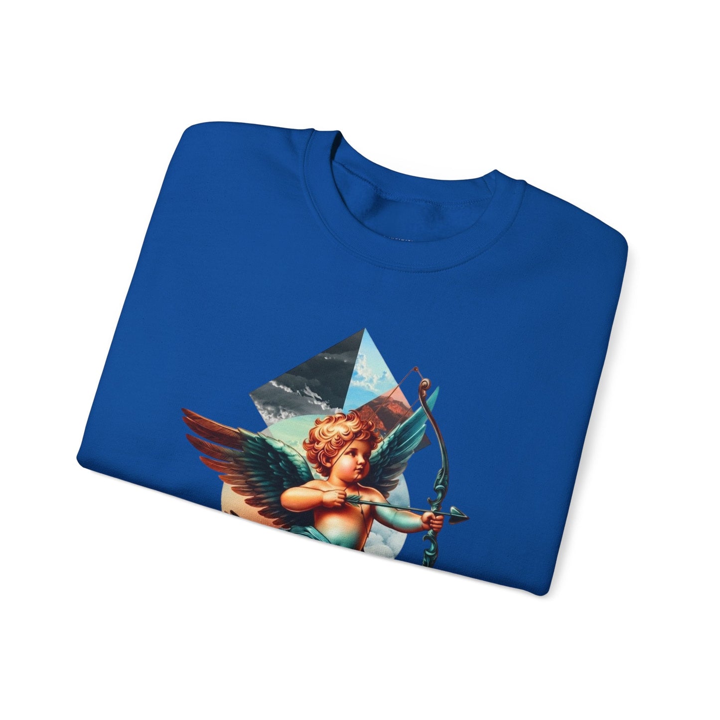 Cupid's Bow Blue + Arrow - Love, Infiniti Unisex Crewneck Sweater