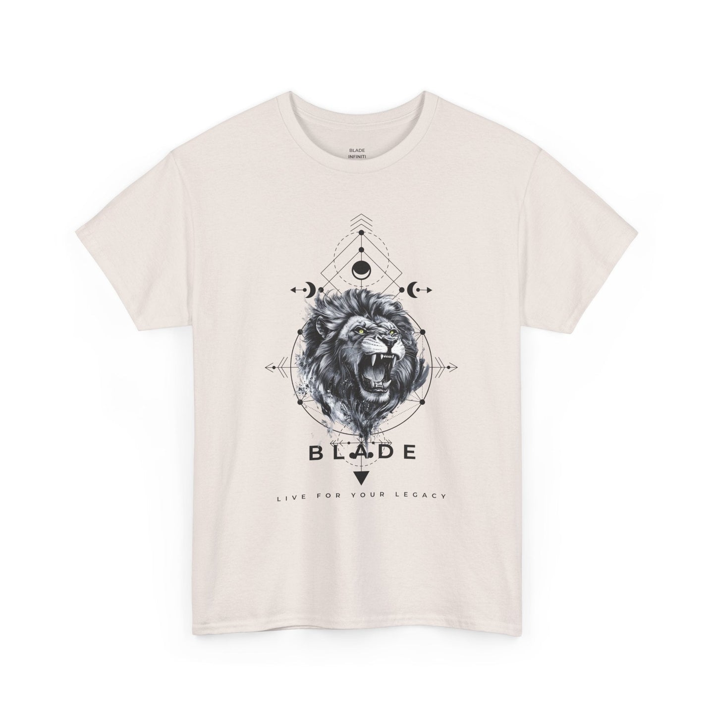 Geometric King Black TX Lion T-Shirt