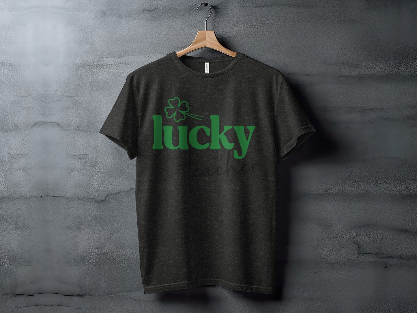 Lucky Teacher Saint Patricks Day Design Graphic T-Shirt