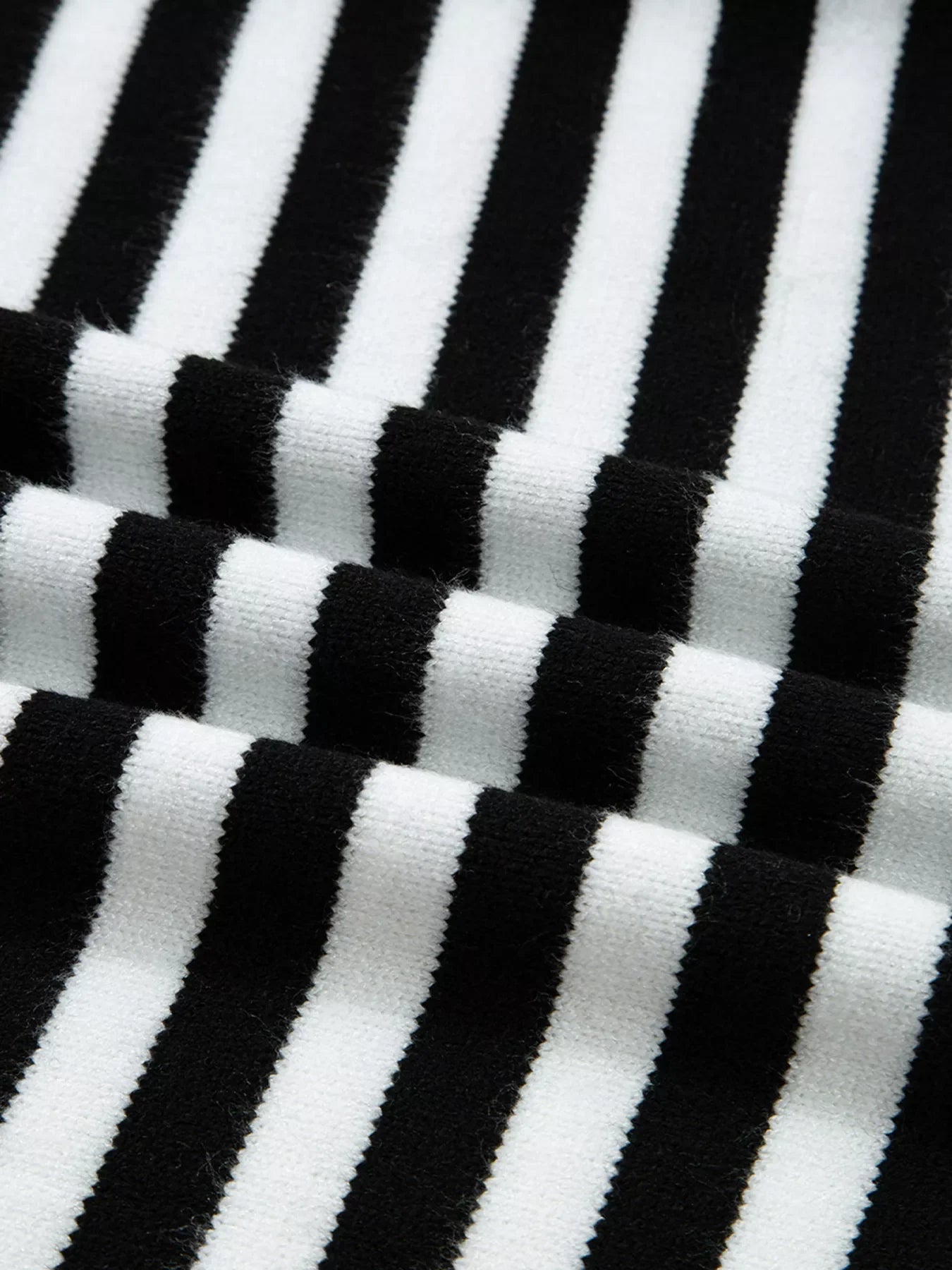 Striped Panels Colorblock Sleeve Sweater