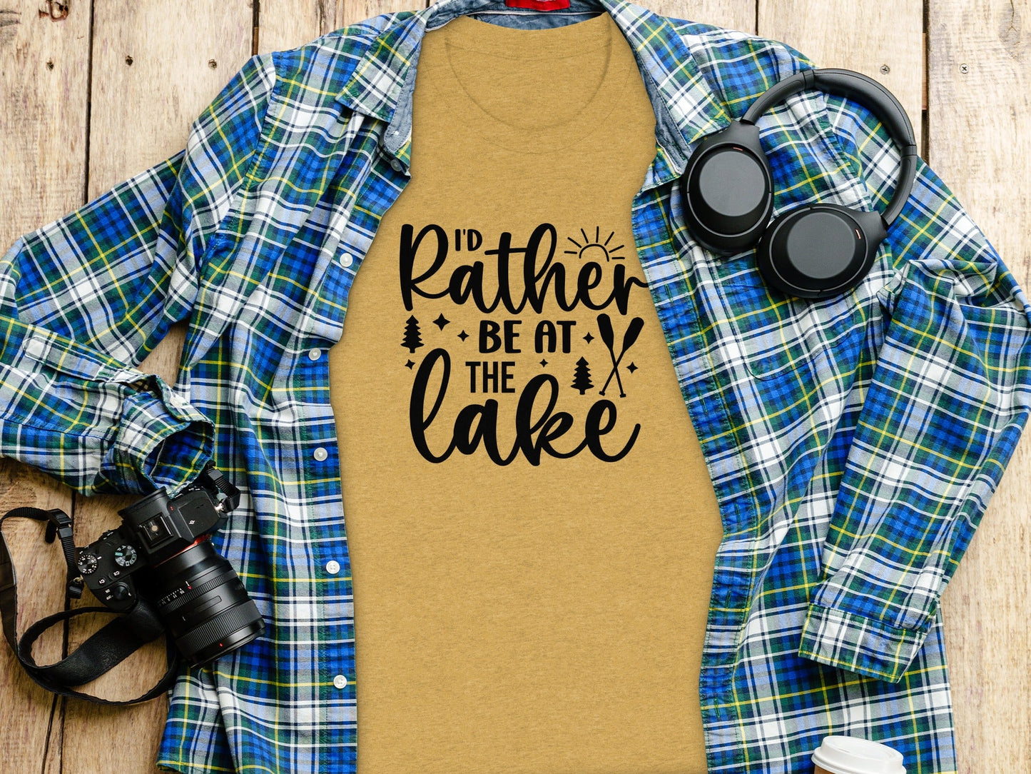 I'd Rather Be At The Lake Summer Holiday Gift T-Shirt