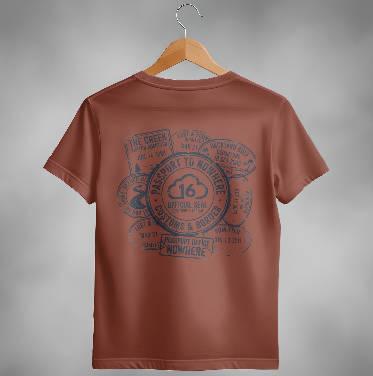 Passport to Nowhere Stamp T-Shirt
