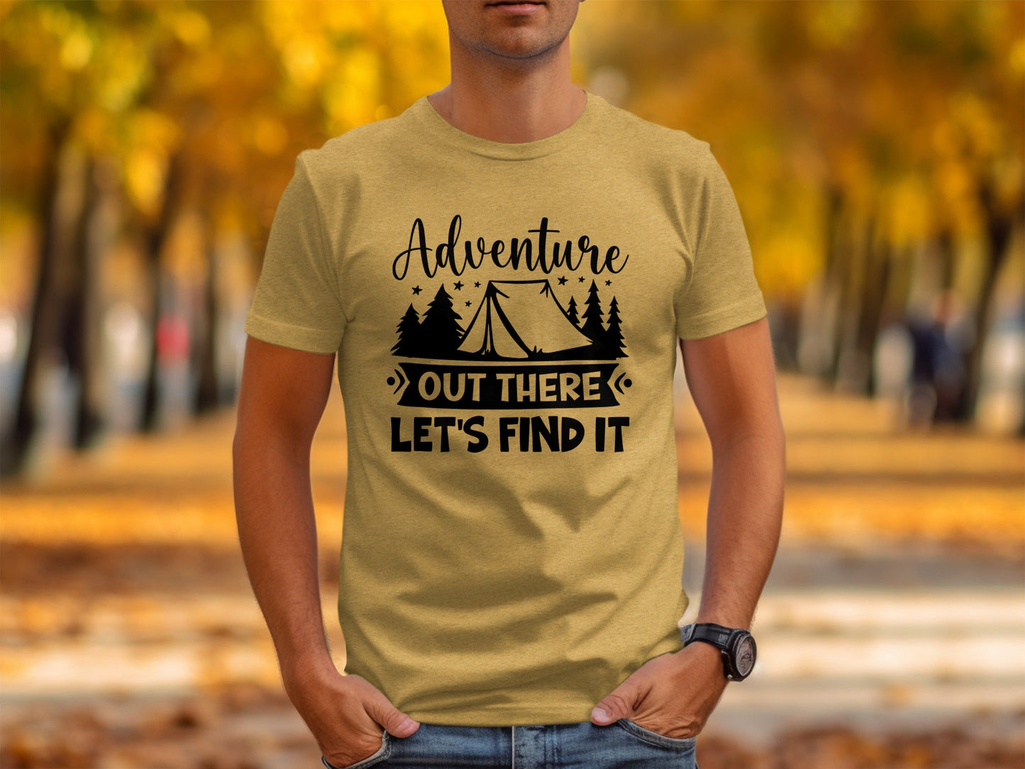 Adventure Out There Lets Find It Graphic Adventure T-Shirt