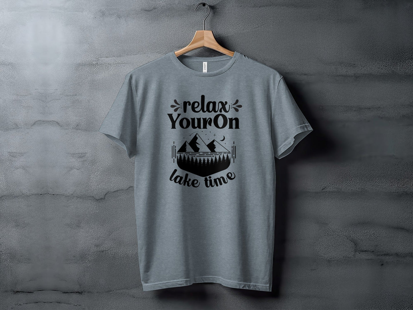 Relax Your On Lake Time Camping Outdoors Nature T-Shirt
