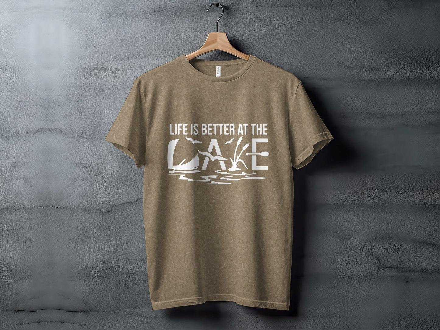 Life Is Better At The Lake Design Graphic Tee T-Shirt