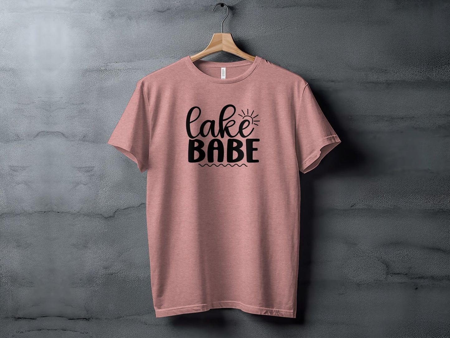 Lake Babe with Sun Design Fun Summer Vacation T-Shirt