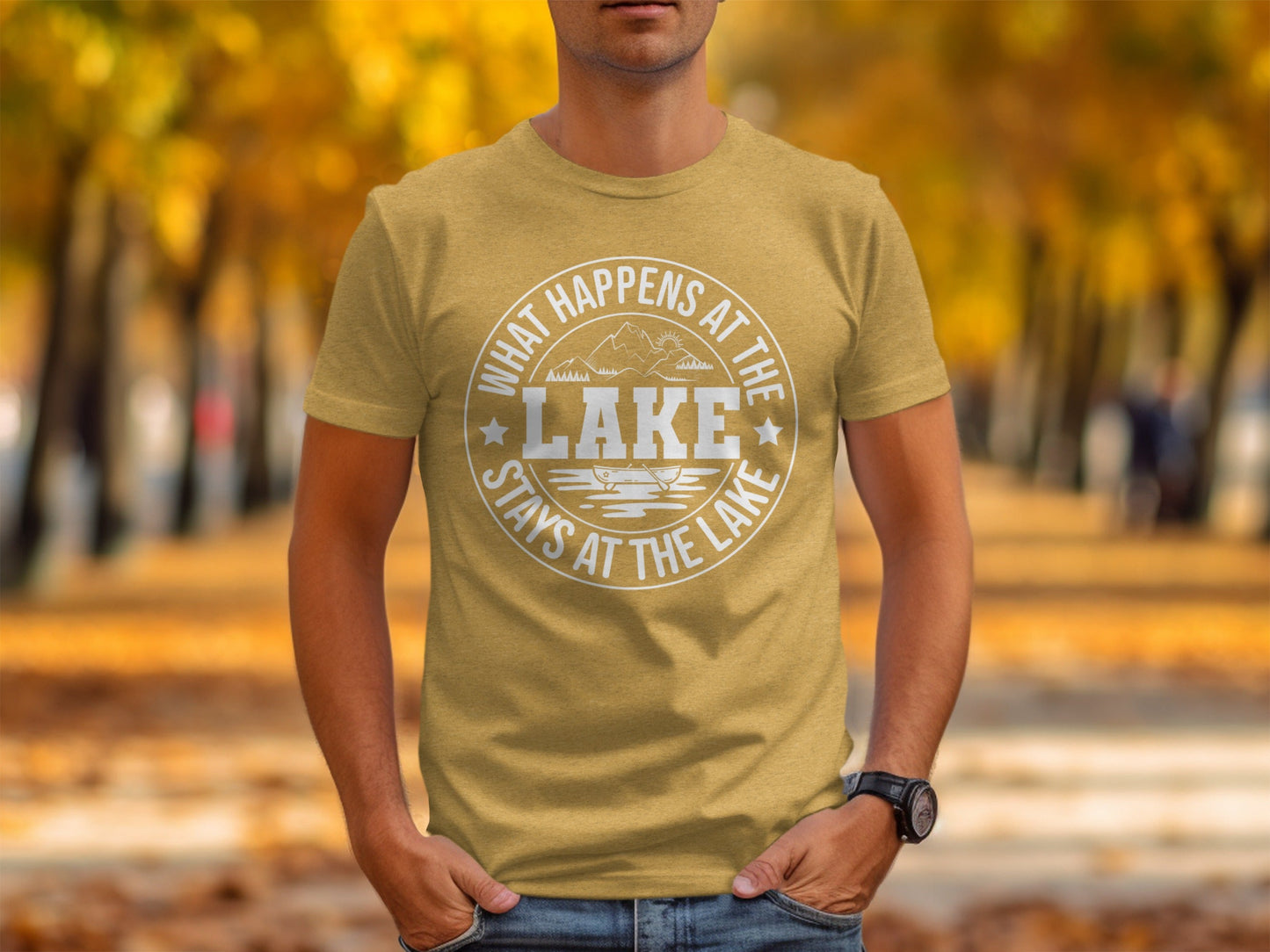 What Happens At The Lake Stays At The Lake Graphic T-Shirt