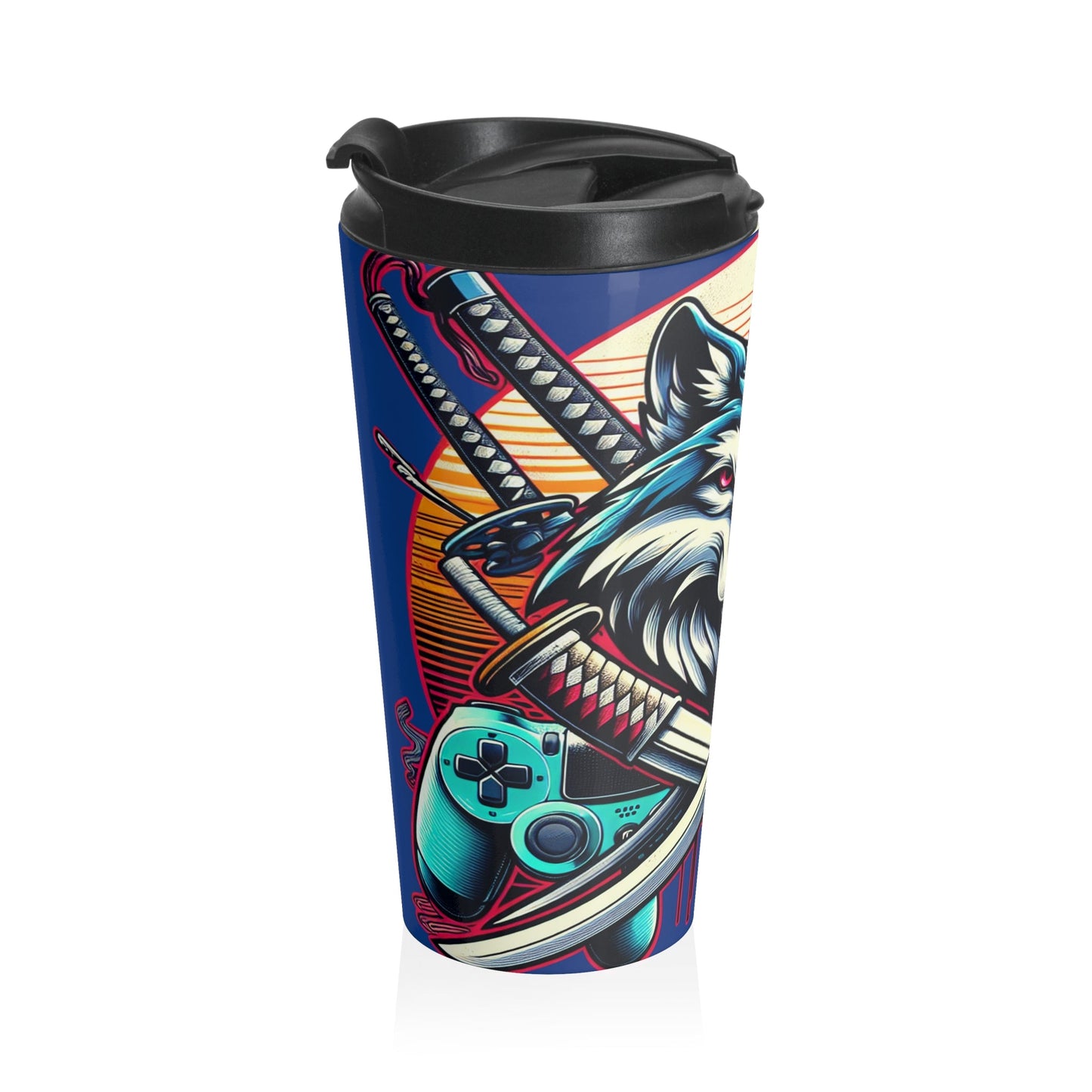 XP Wolf Gamer Stainless Steel Travel Mug