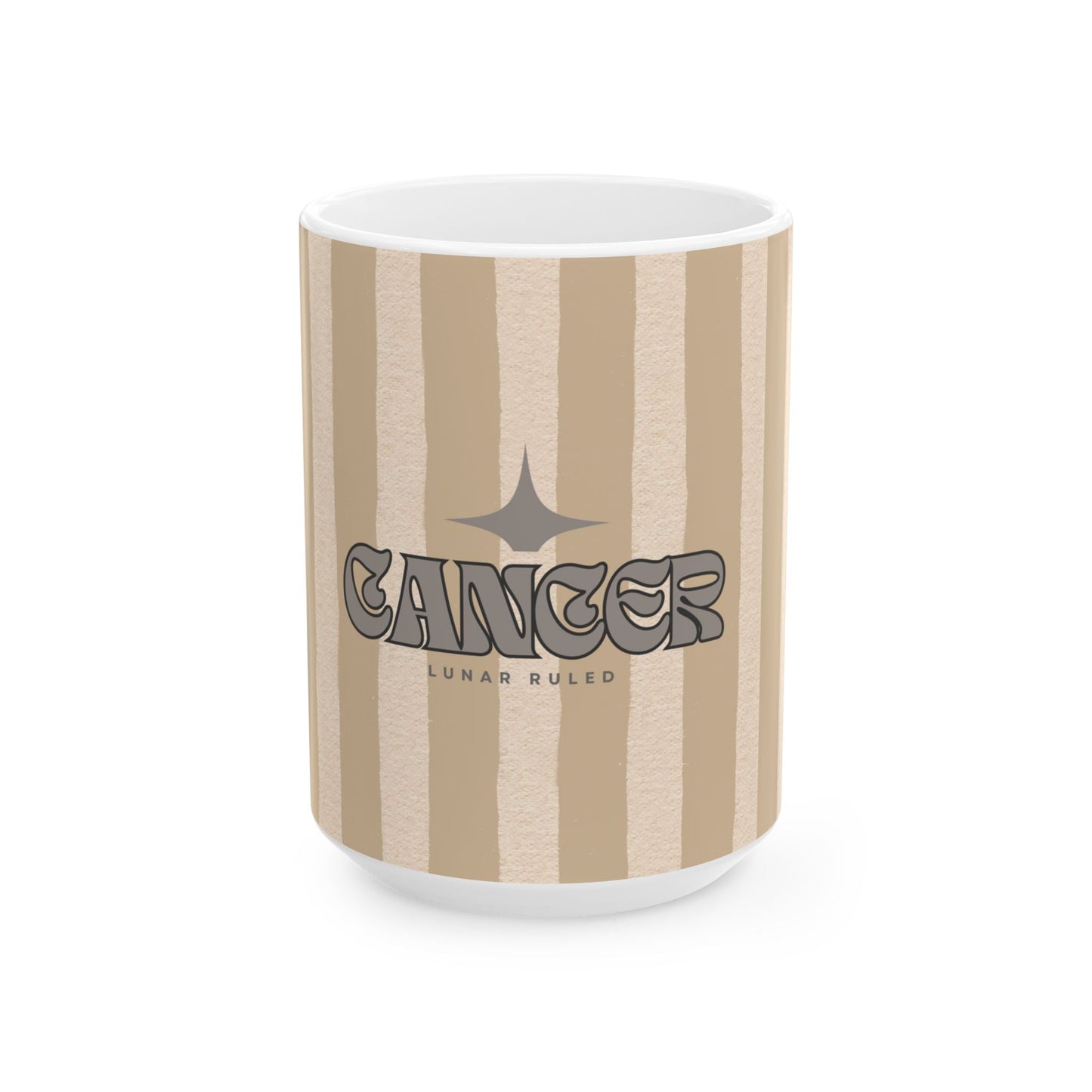 Astrological Wheel CANCER Mug, Whimsical Bday Gift