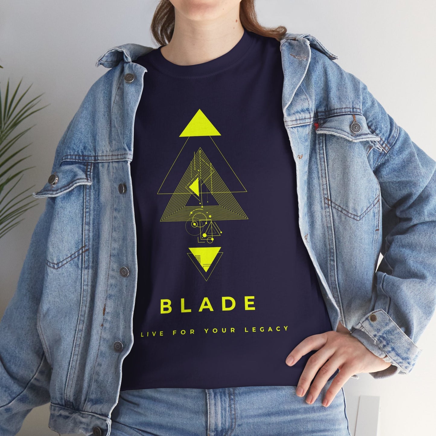 Geometric Odyssey Neon Green TX T-Shirt