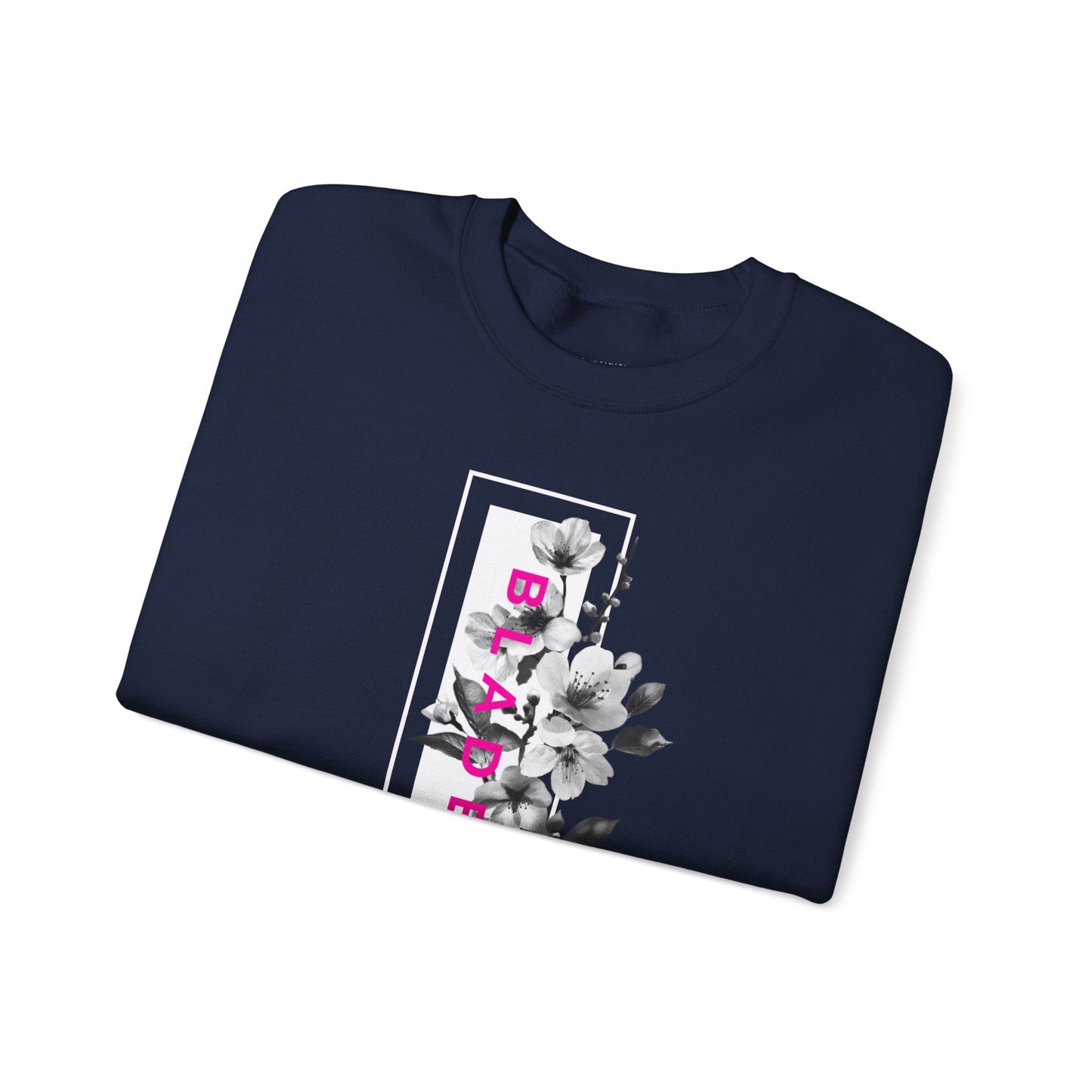 Bloom Bae Deep Pink Floral Unisex Crewneck Sweater
