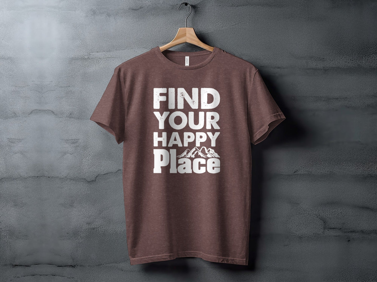 Find Your Happy Place with Mountain T-Shirt