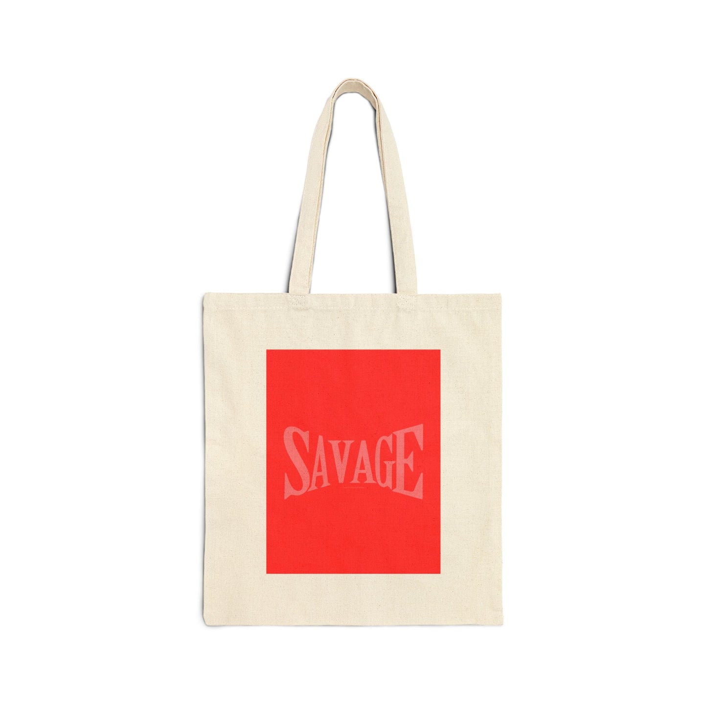 Black Cotton Canvas Tote - SAVAGE