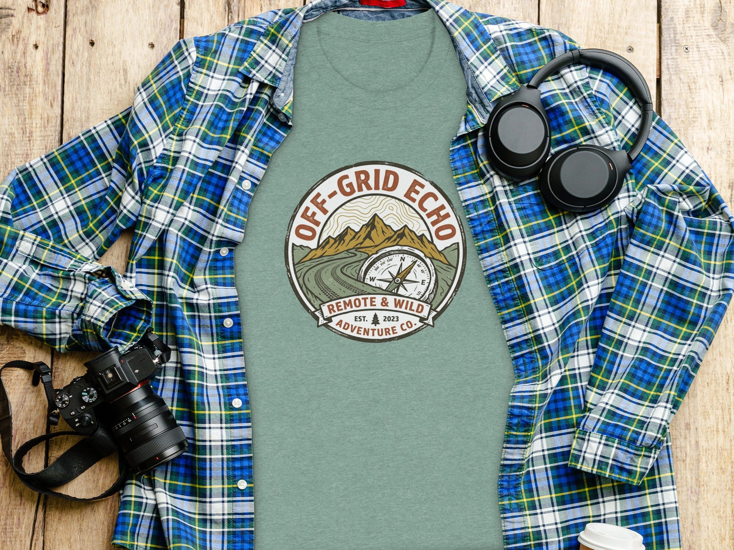 Off-Grid Echo Explorer: The Explorer's Adventure Tee