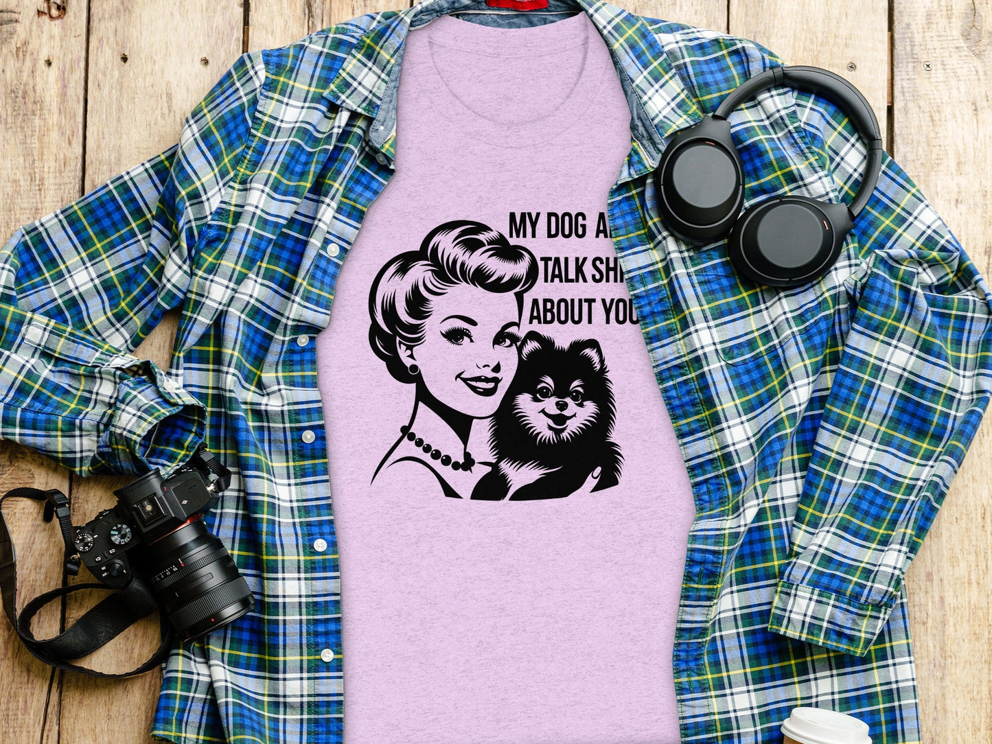 My Dog And I Talk Shit About You Illustrated T-Shirt