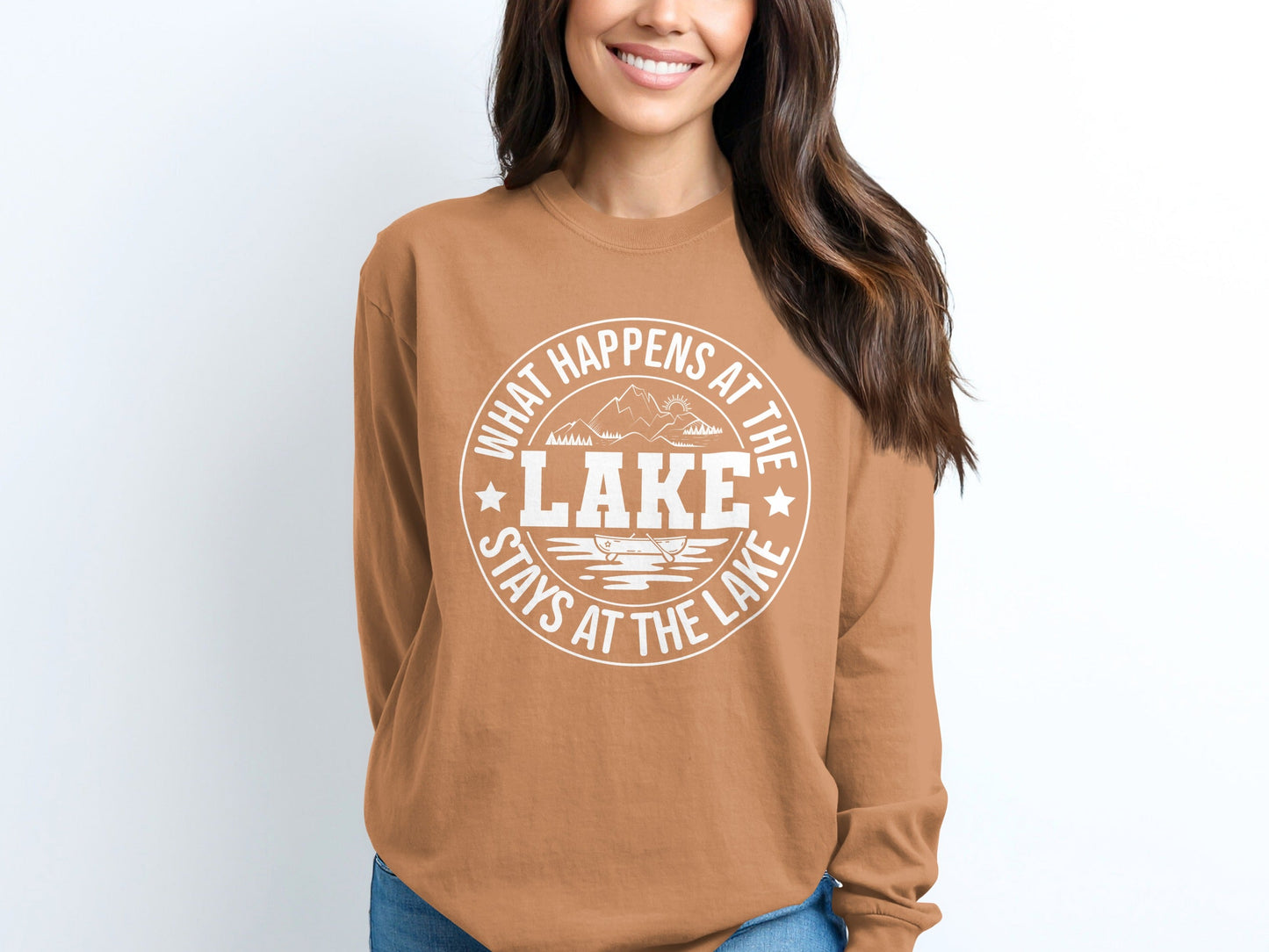 What Happens At The Lake Stays At The Lake Long Sleeve T-Shirt