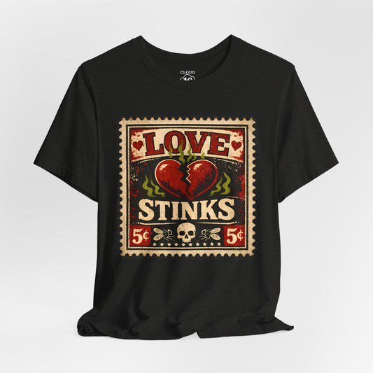 Love Stinks Postage Stamp Tee T-Shirt