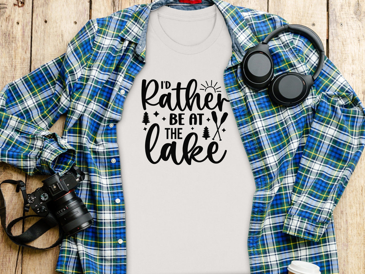 I'd Rather Be At The Lake Summer Holiday Gift T-Shirt