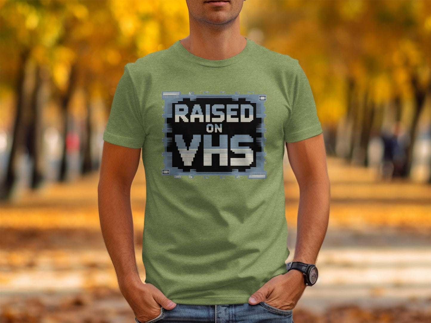 Raised on VHS Cassette Retro Design Cool T-Shirt