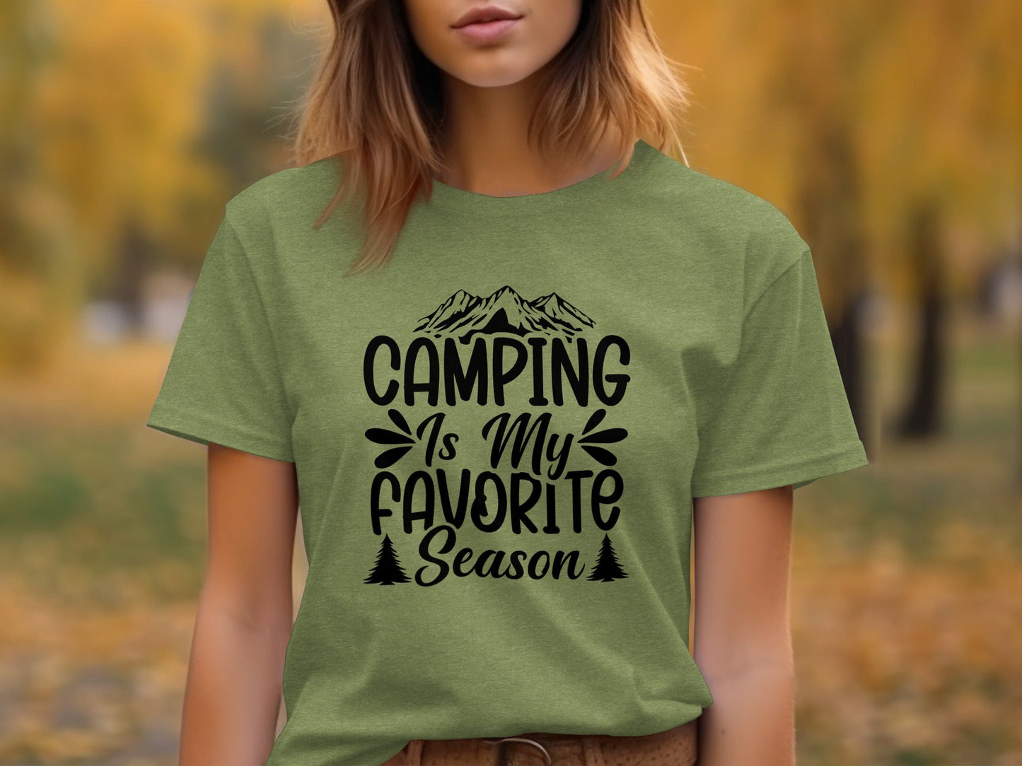 Camping Is My Favorite Season Graphic Outdoor Adventure T-Shirt