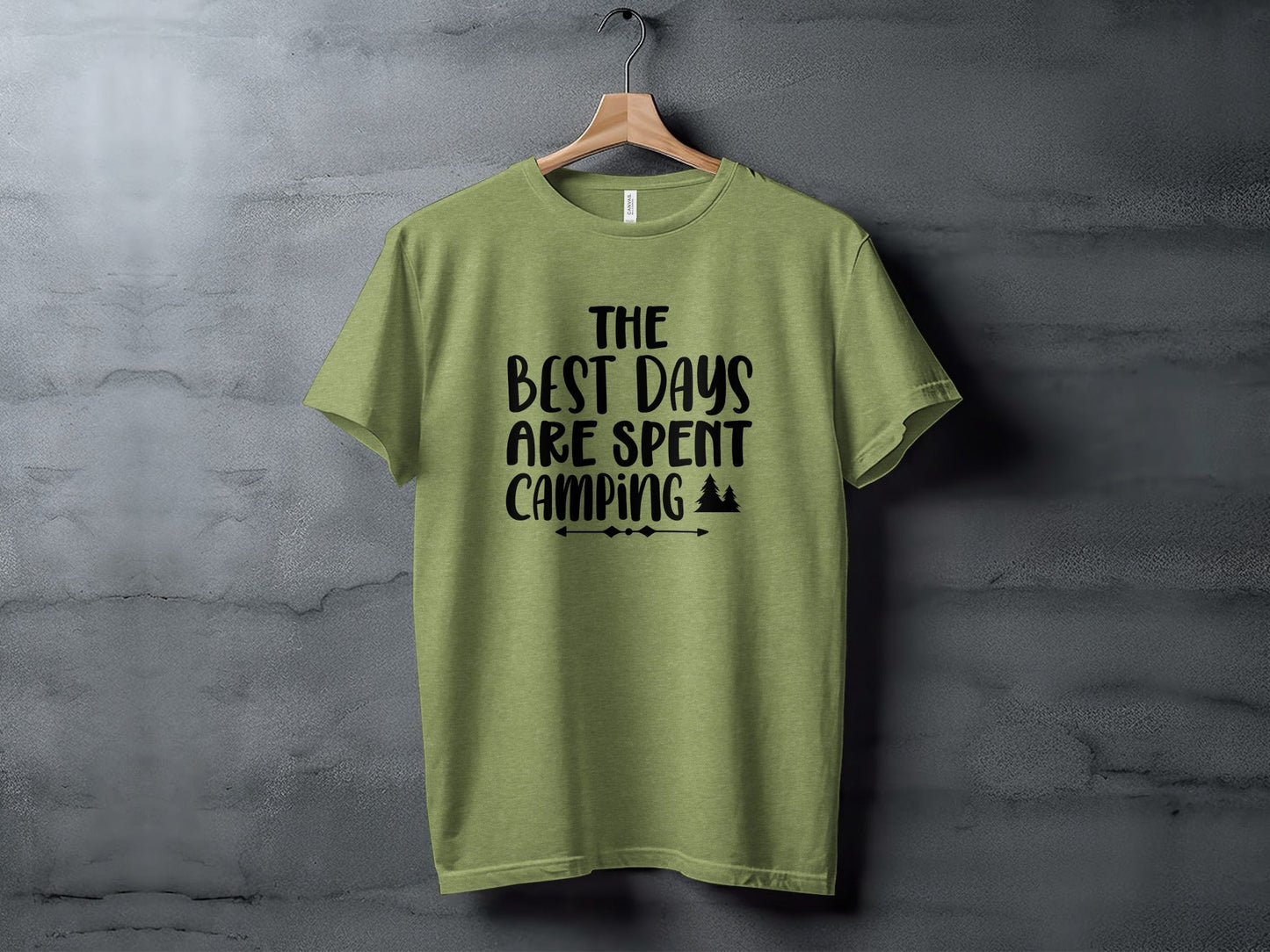 The Best Days Are Spent Camping Camping Design T-Shirt