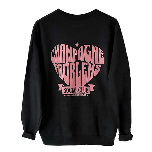 CHAMPAGNE PROBS SOCIAL CLUB ♡ printed sweatshirt