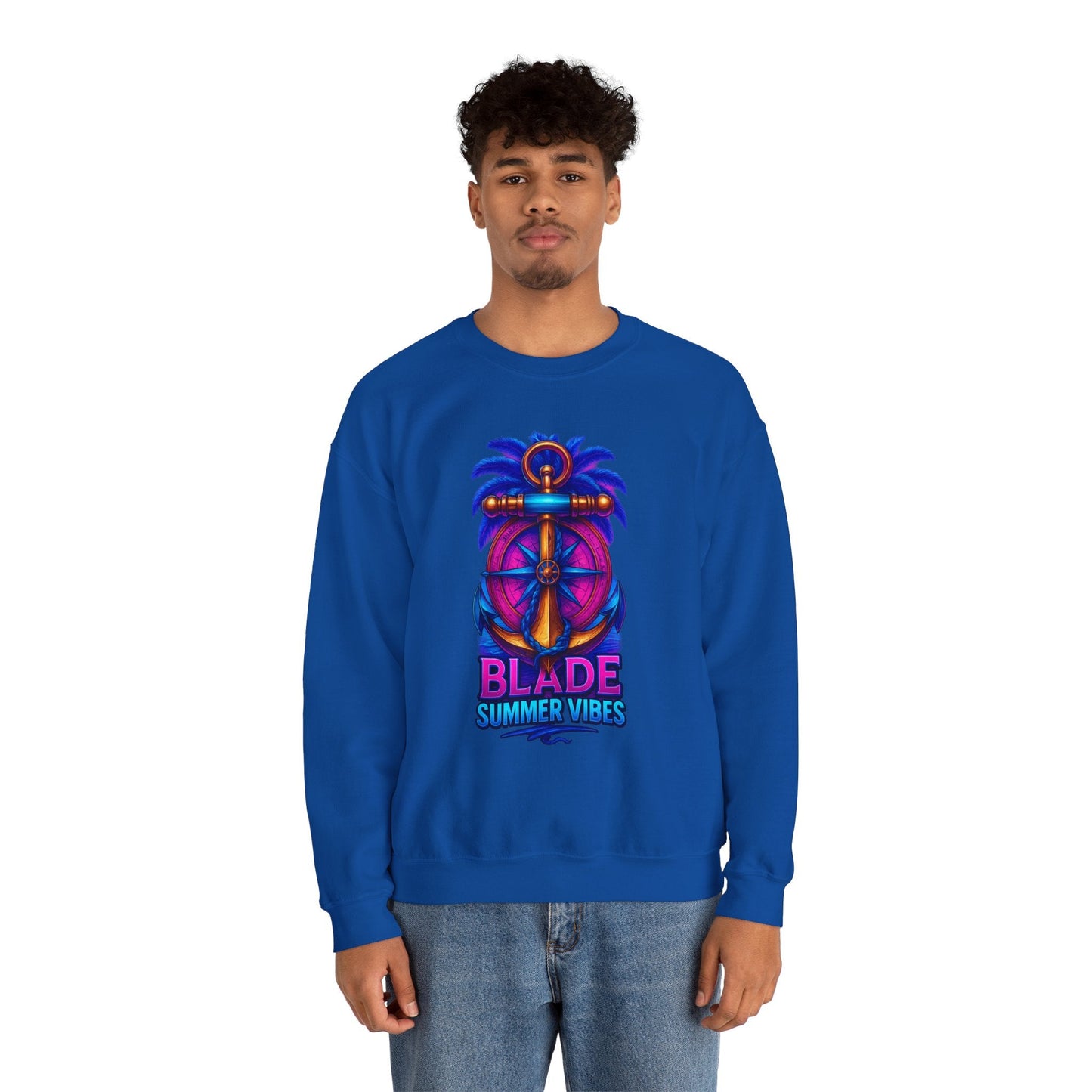 Anchor Compass Unisex Crewneck Sweater