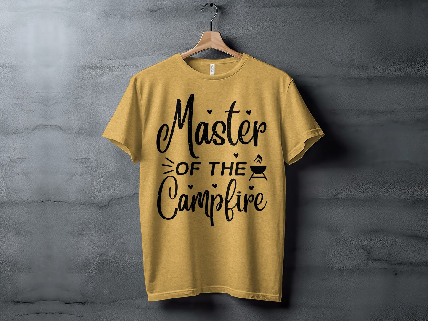 Master of The Campfire Design With Hearts T-Shirt
