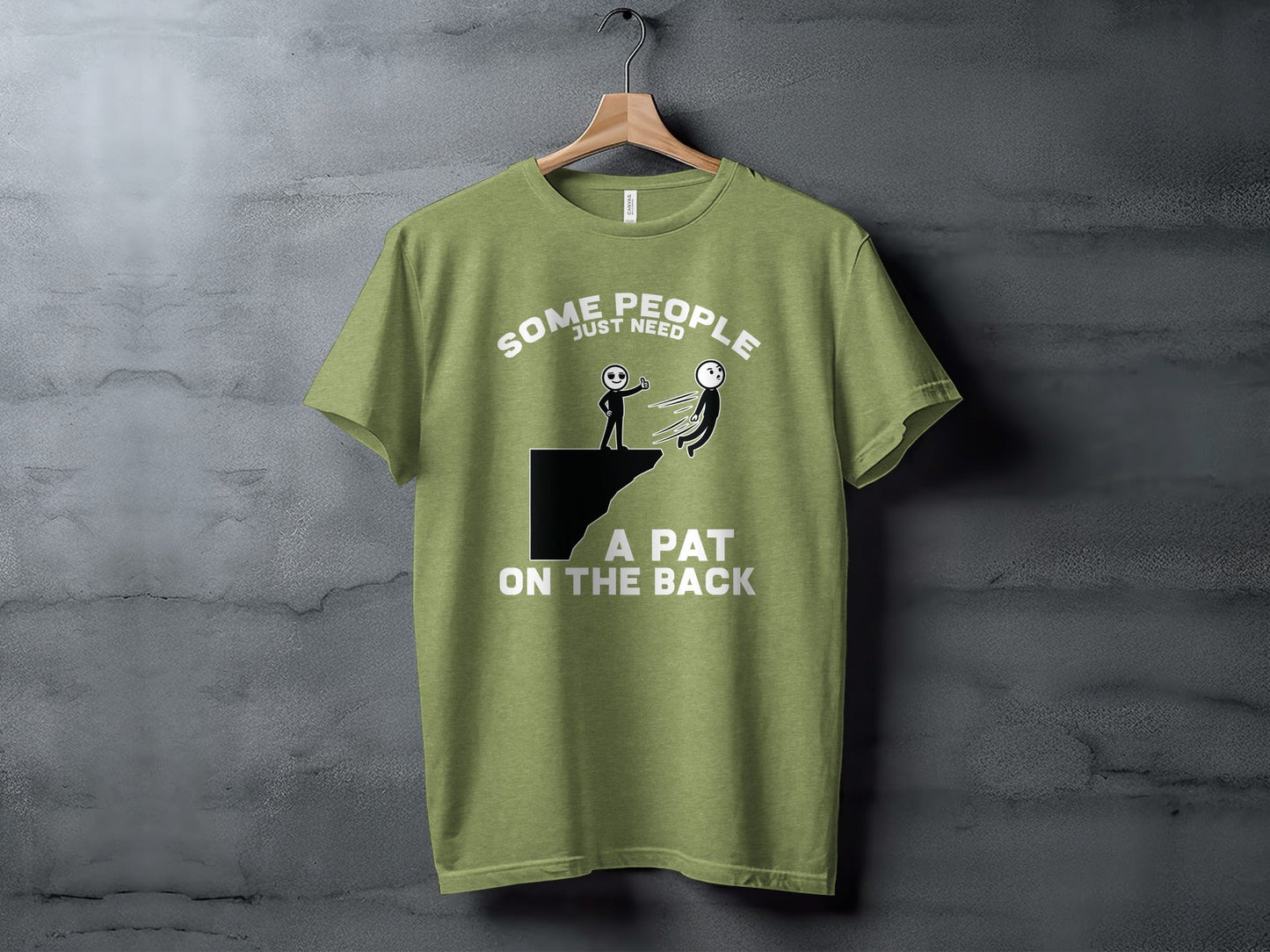 Thumbs Up Before The Fall Funny Stick Figure Art T-Shirt
