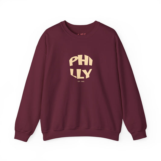Cool PHILLY Crewneck Sweatshirt,  Philadelphia Apparel