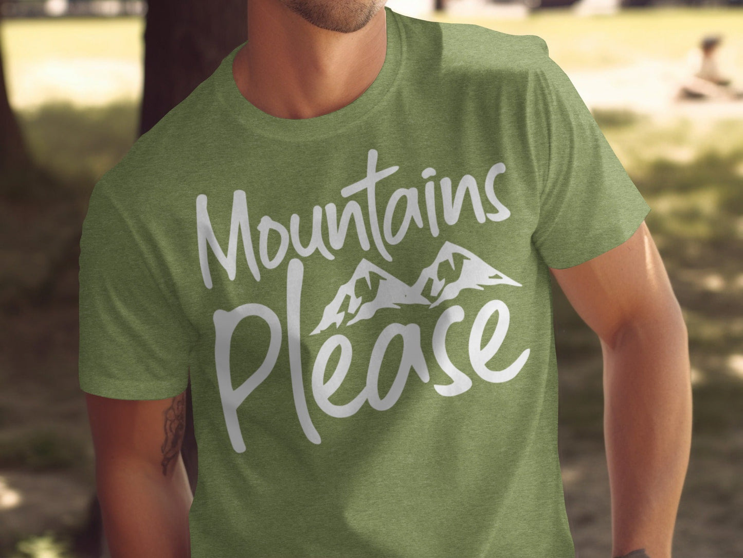 Mountains Please Design Stylish Nature Lover T-Shirt