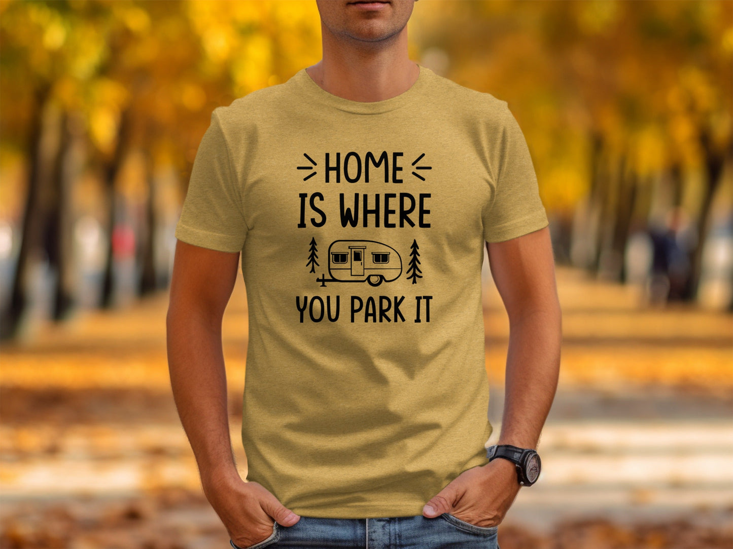 Home Is Where You Park It Camping Adventure T-Shirt