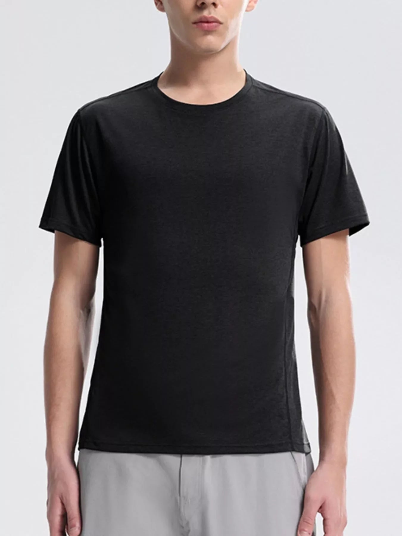 Men's Plus Size Round Neck Quick-Dry T-Shirt