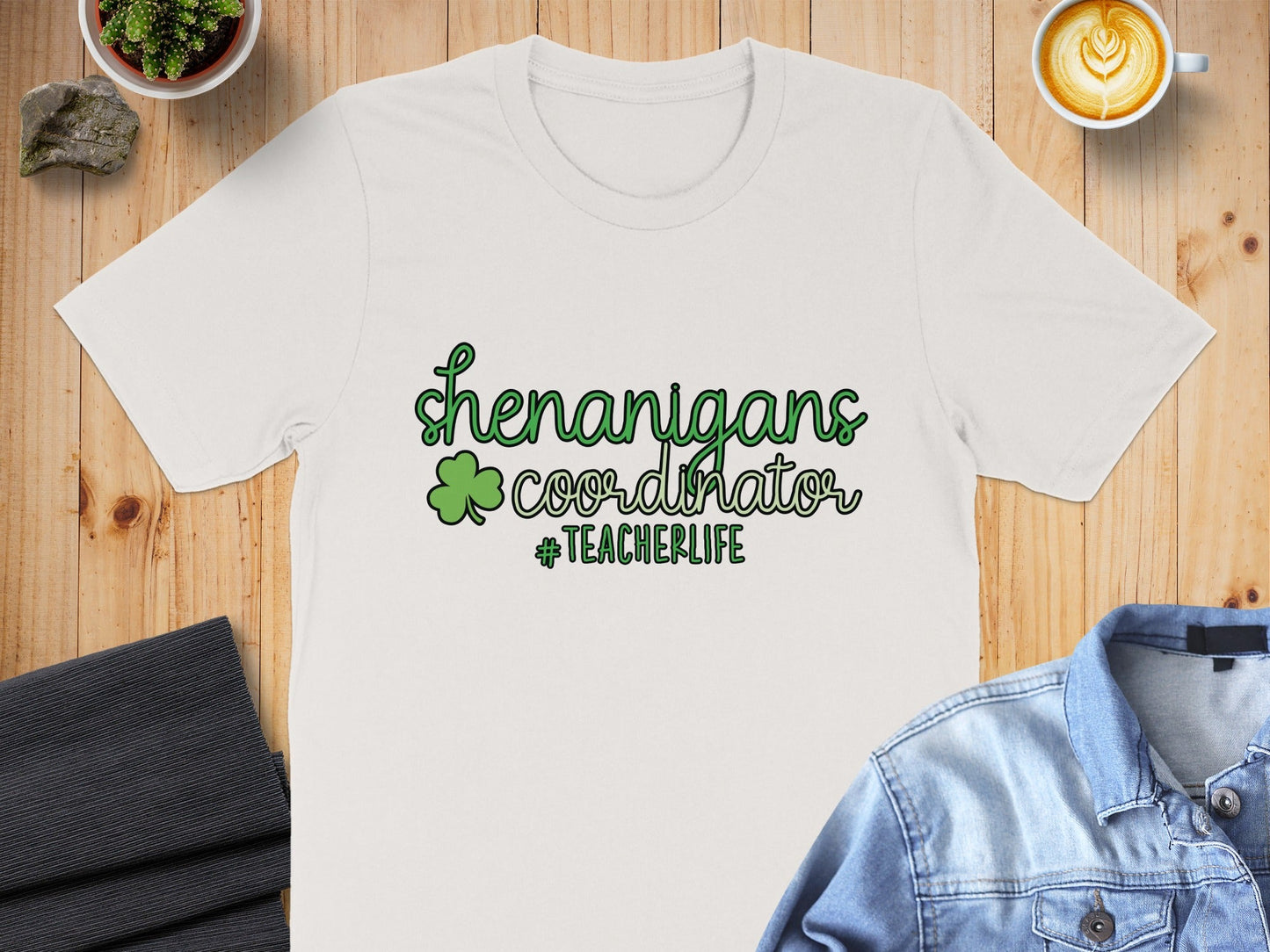 Shenanigans Coordinator Plus Teacher Life St Patrick T-Shirt
