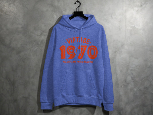 Vintage 1970 All Original Parts Included Graphic Design Hoodie
