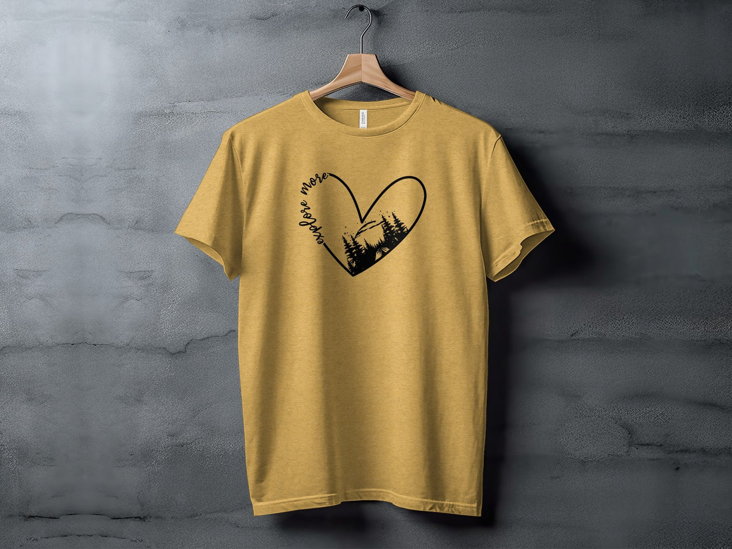 Explore More In Nature Heart Forest Camping T-Shirt
