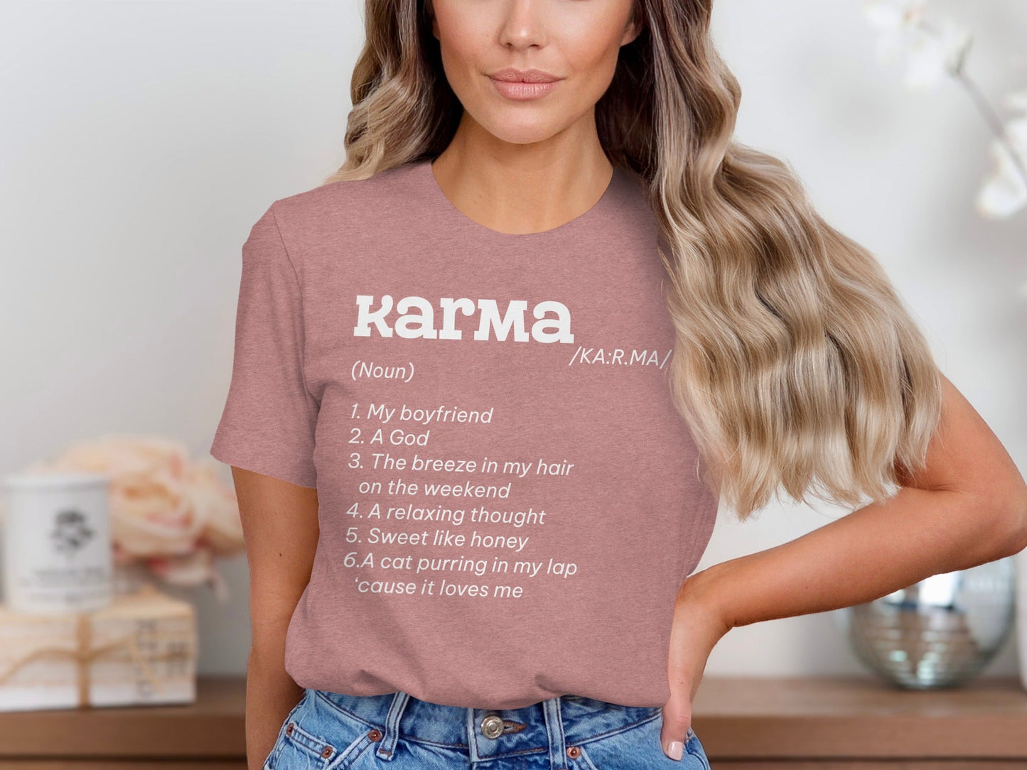 Karma Definition List Cool Graphic Stylish Novelty T-Shirt