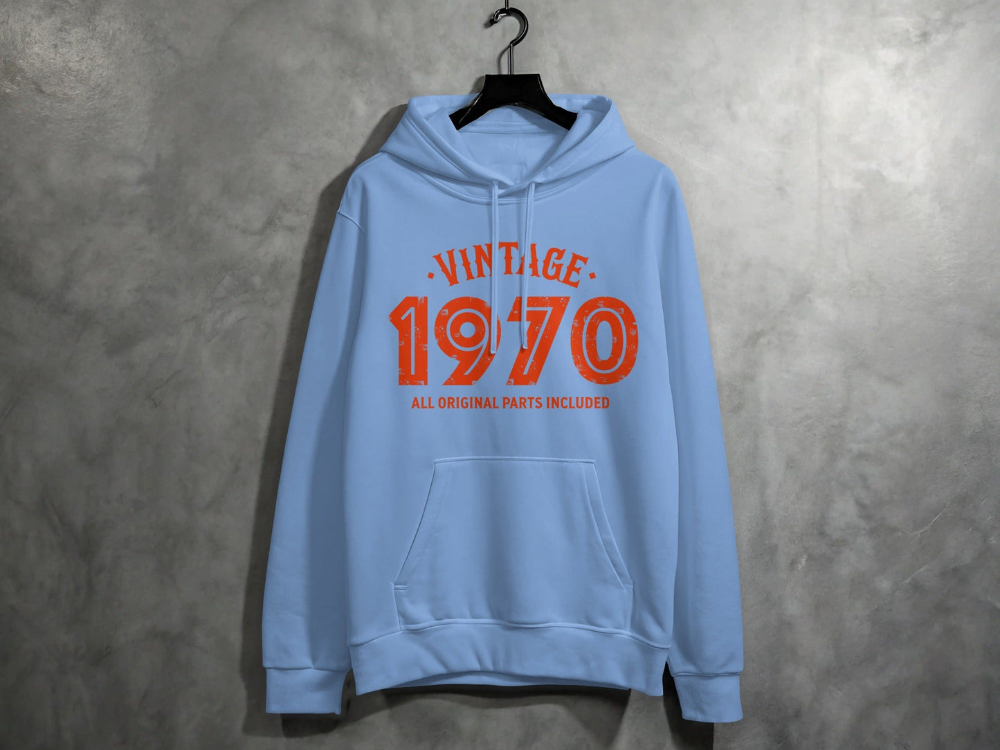 Vintage 1970 All Original Parts Included Graphic Design Hoodie