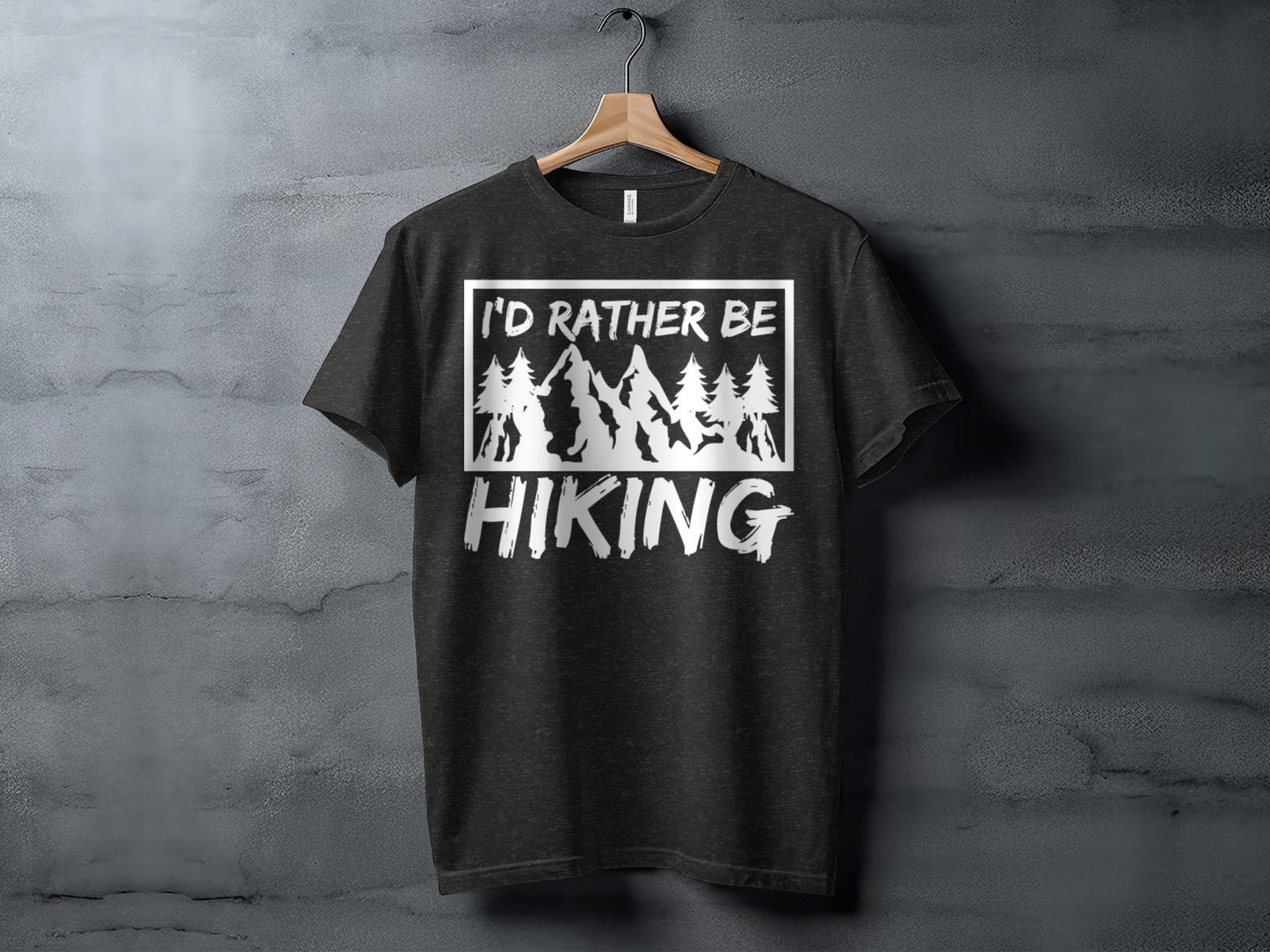 I would rather be Hiking outdoors Mountain T-Shirt