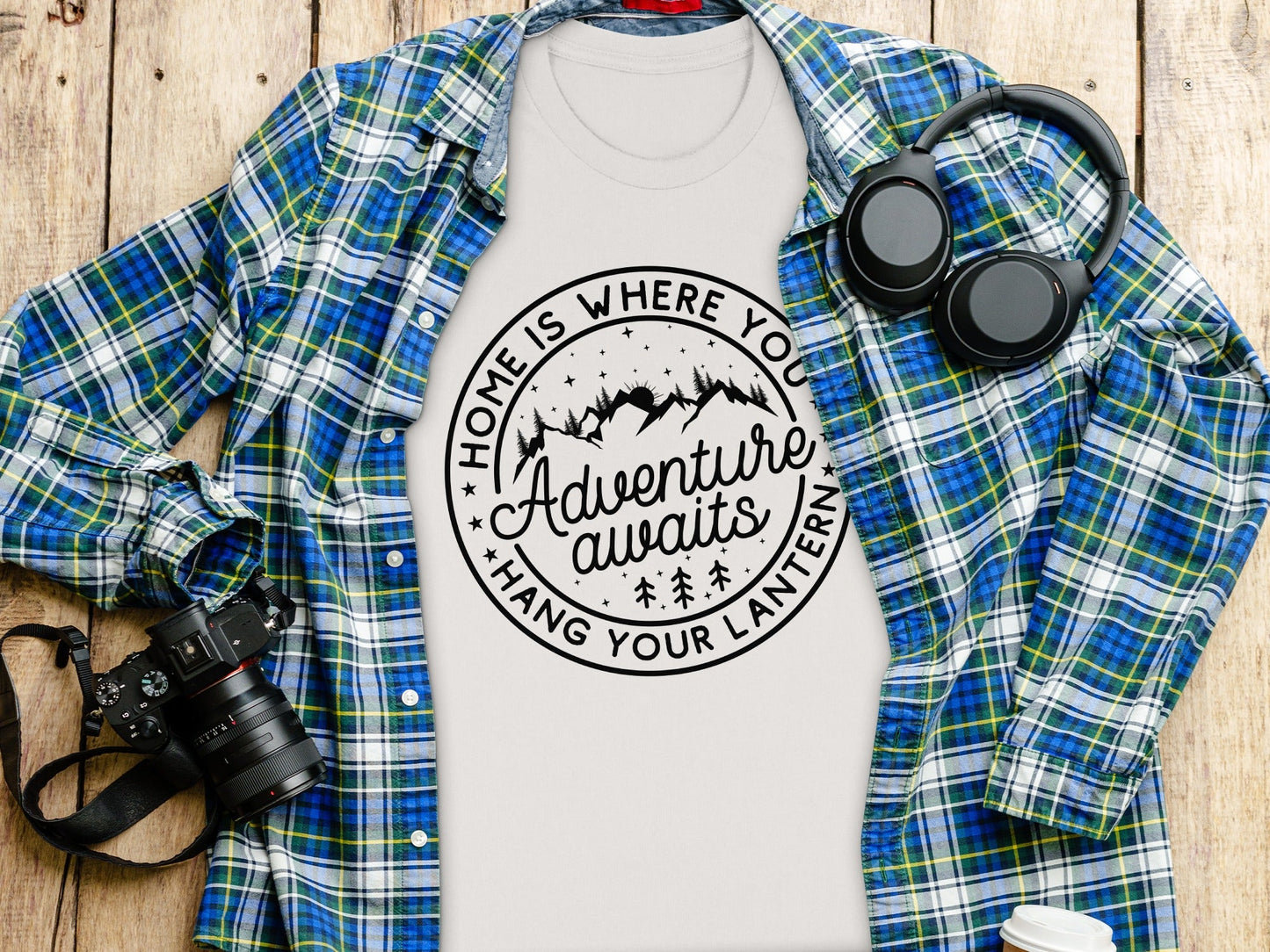 Home Is Where You Hang Your Lantern Adventure Awaits T-Shirt