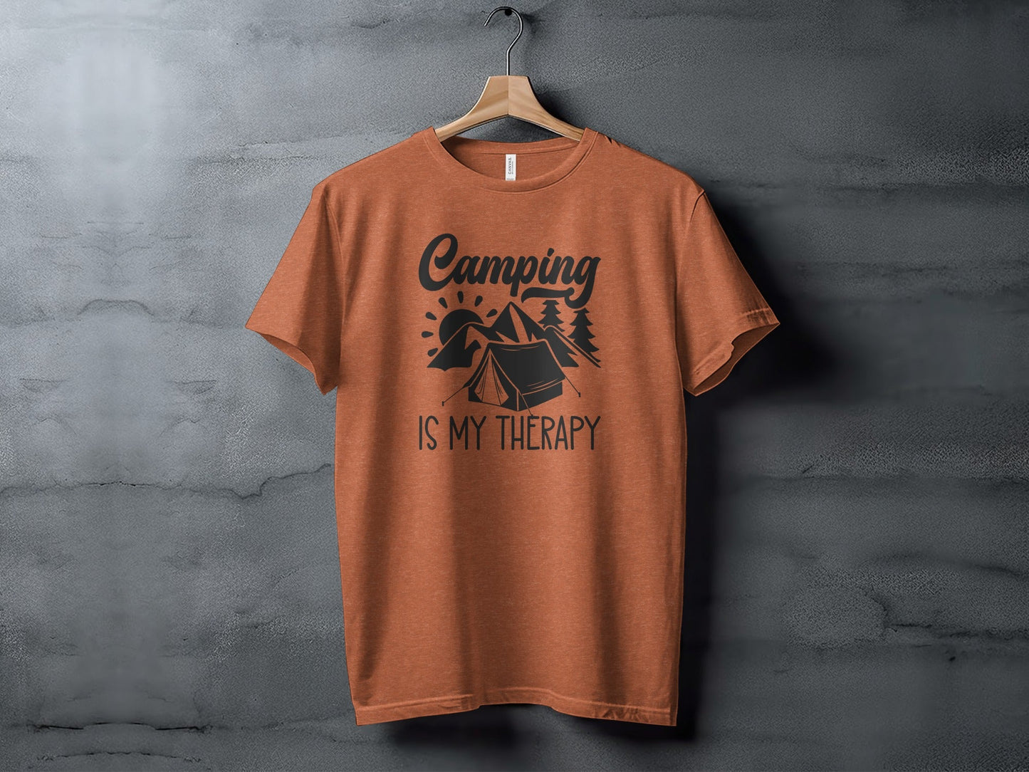 Camping Is My Therapy Nature Lover Outdoor Camping T-Shirt