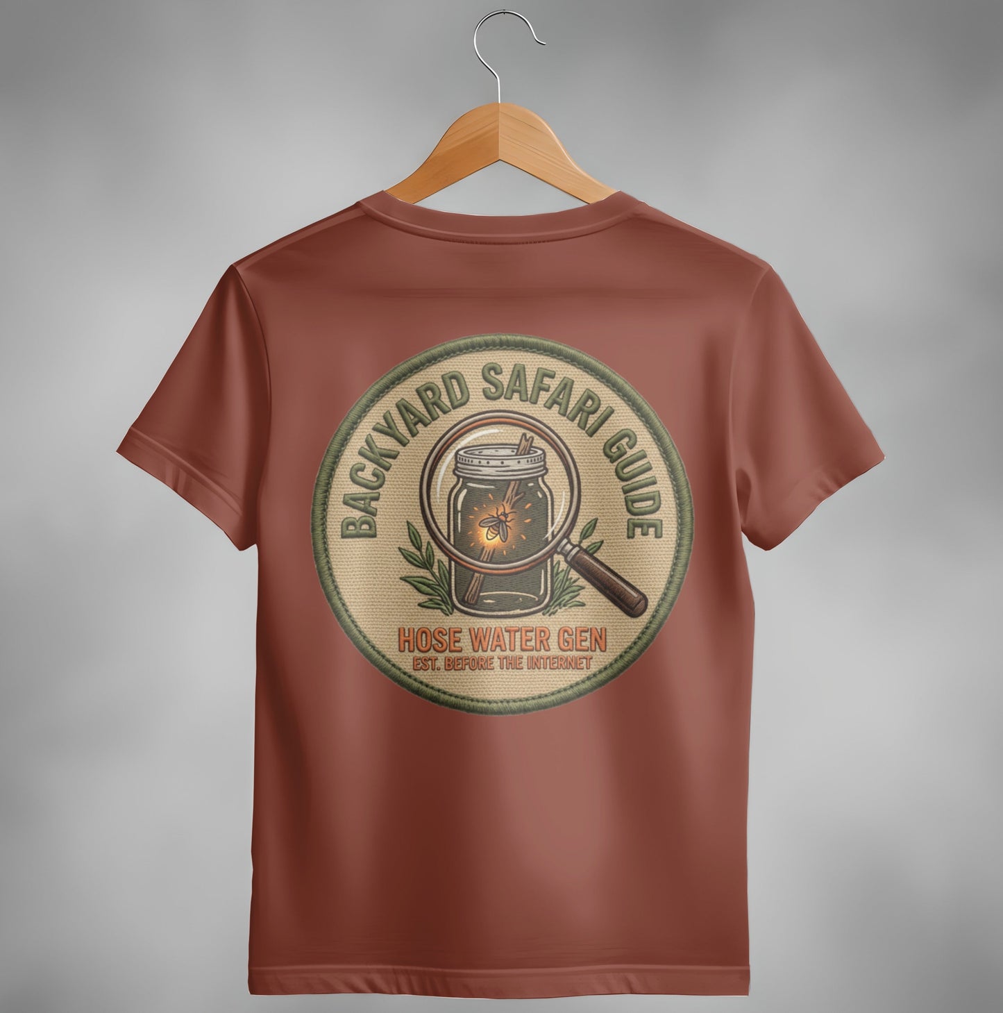 Backyard Safari Guide Vintage Patch T-Shirt