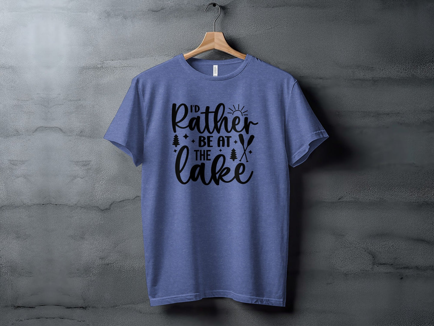 I'd Rather Be At The Lake Summer Holiday Gift T-Shirt