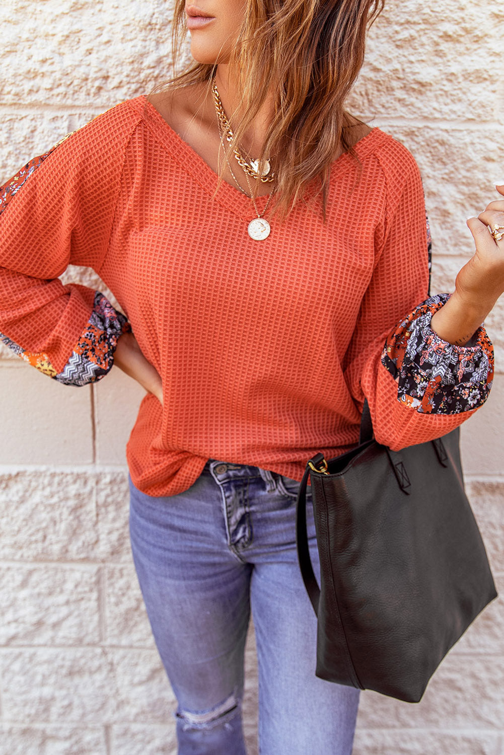 Karina Eyelet thermal Knit Top