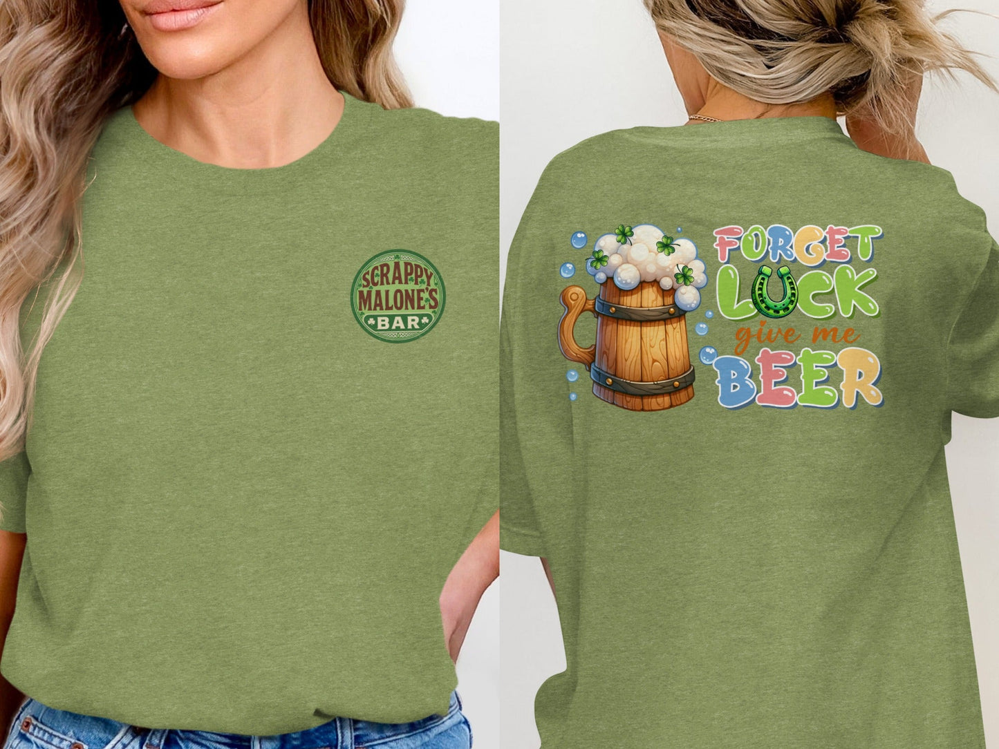 Scrappy Malone's Bar, Irish Pub Sign, Shamrock Decor, St Patricks Day Gift, Home Bar, Man Cave, Bar Decor, Unique Gift Idea