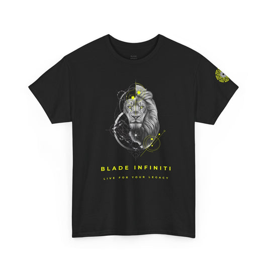 Geometric King Lion Neon Green TX T-Shirt