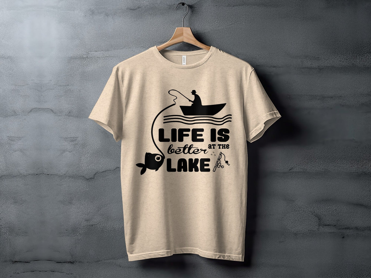Life Is Better At The Lake Fishing Adventure Graphic T-Shirt