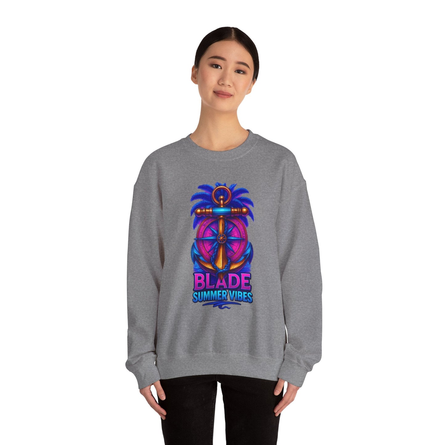 Anchor Compass Unisex Crewneck Sweater