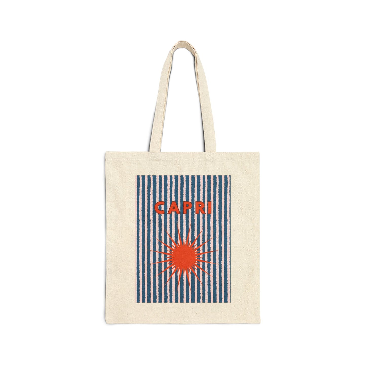CAPRI Sunburst Cotton Canvas Tote Bag