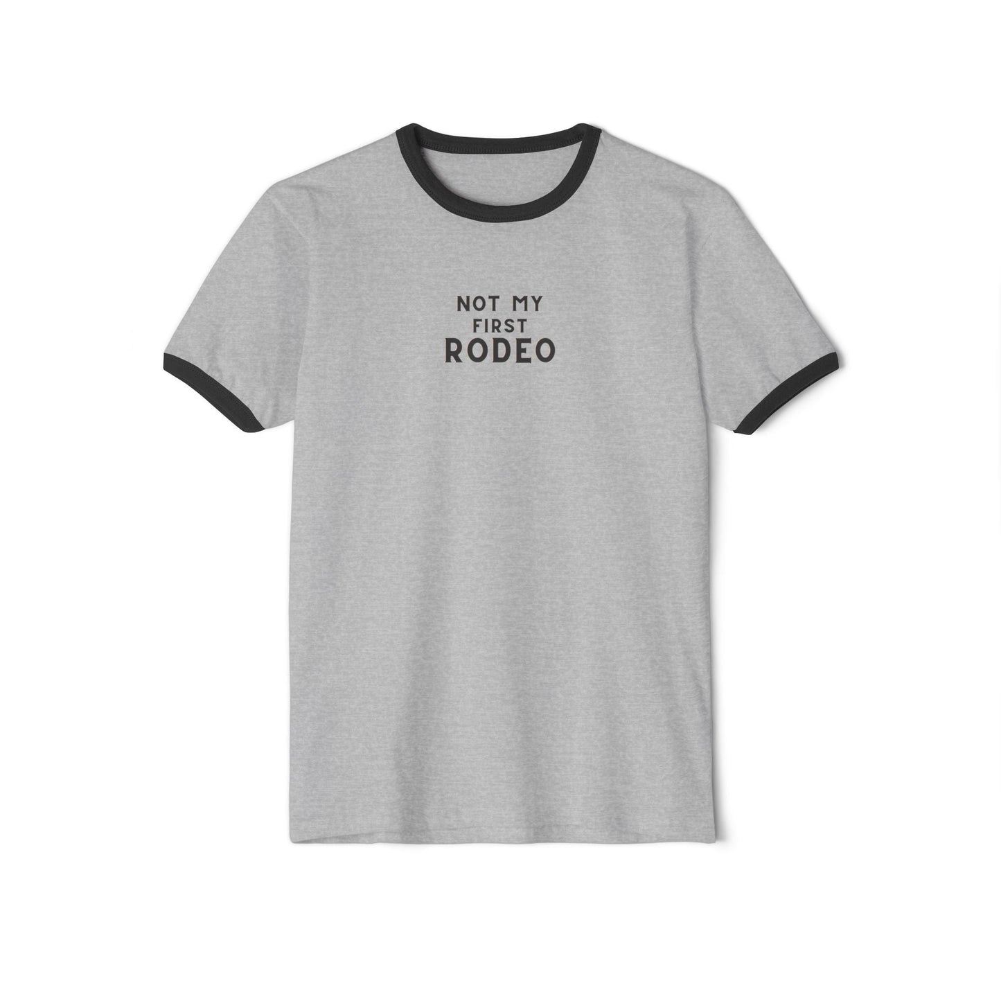 Not My First RODEO Ringer Tee, Cowgirl theme